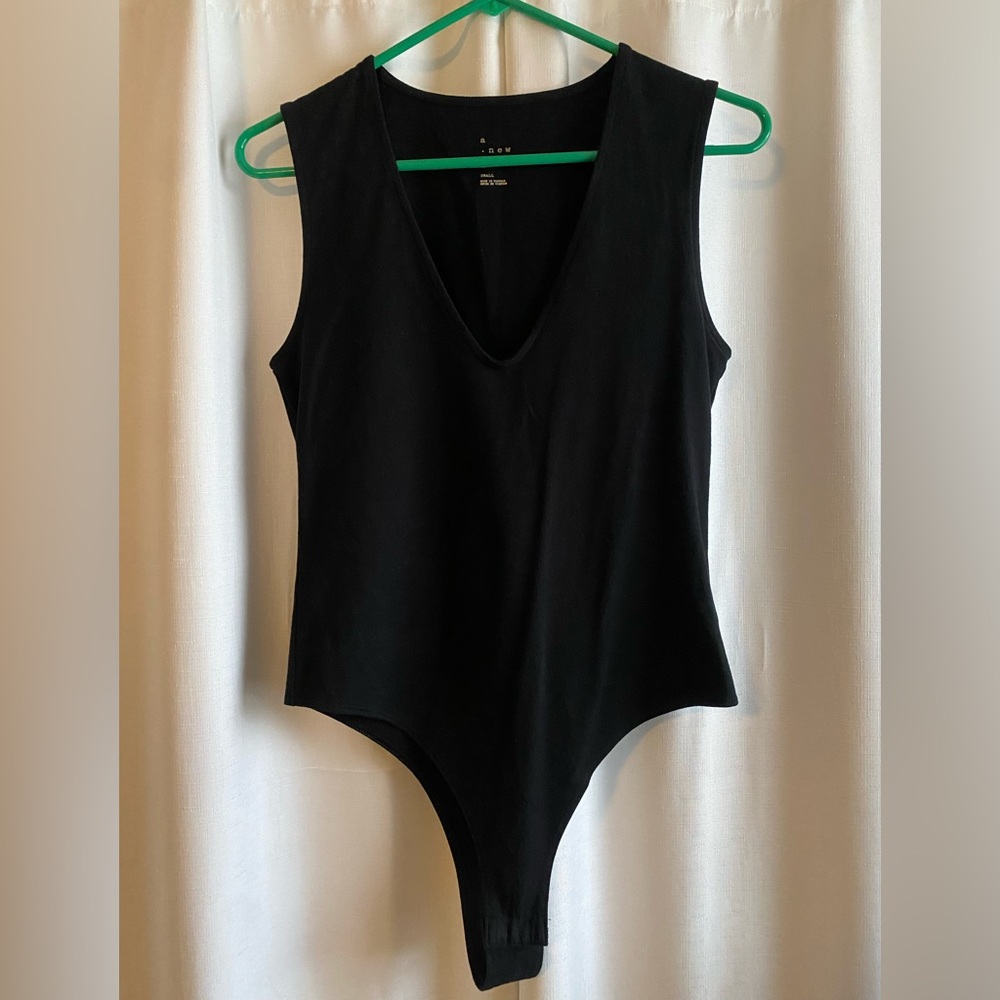 A New Day Black Sleeveless Bodysuit